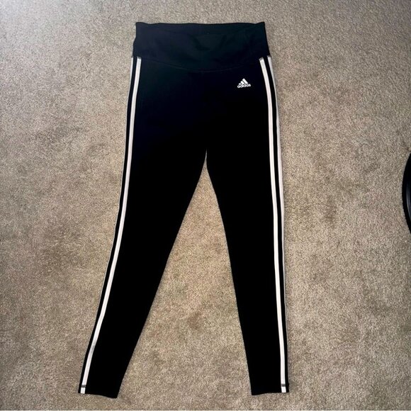 Bundle of 2 - Adidas Climalite Black High Rise Leggings | Size Medium - Picture 6 of 9
